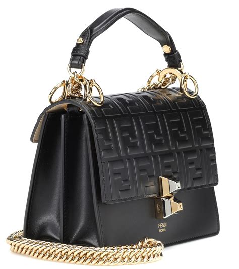 fendi black kan i small leather shoulder bag replica|Women's Luxury Shoulder Bags .